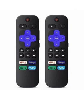 2pack Remote Control Replacement for All Roku TV TCL/Hisense/Onn Roku - Picture 1 of 6