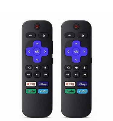 2pack Remote Control Replacement for All Roku TV TCL/Hisense/Onn Roku - Image 1 of 4
