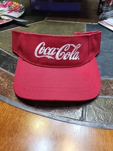 COCA COLA RECYCLE VISOR HAT ADJUSTABLE STRAP UNISEX - Picture 1 of 5