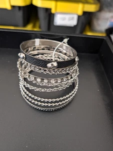 9 TORRID BANGLES 2-3/4" INSIDE DIAMETER - Picture 1 of 2