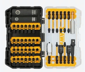 DEWALT FlexTorq 1/4" Schlagschrauber Bit Set Steckschlüssel 40-teilig DWANGFT40SET *NEU** - Bild 1 von 3