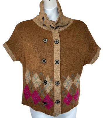 Suéter Art & Soul Argyle Suave Mangas Cortas Talla X Grande Foto 1 de 4