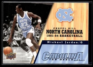 Tacones alquitranados Michael Jordan #43 de Carolina del Norte de cubierta superior 2010-11 - Imagen 1 de 2