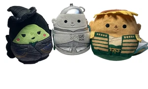 Squishmallow 6" Wicked Part 2 Set di 3 Elphaba Tin Man Spaventapasseri Nuovo con etichette - Foto 1 di 4