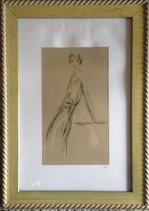 Portrait de femme debout | Anonyme | Très bon état - Picture 1 of 1