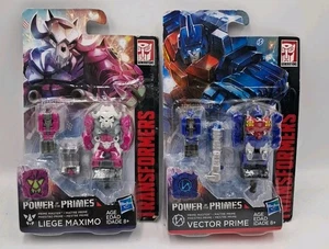 Transformers LIEGE MAXIMO & VECTOR PRIME Power of the Primes 2 Action Figure Lot - Picture 1 of 6