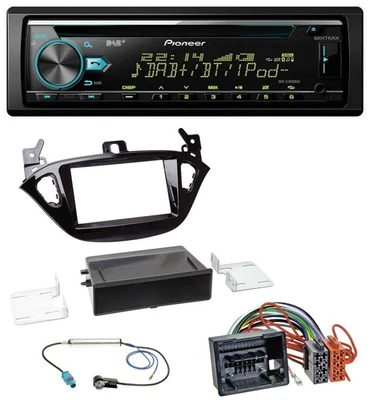 Pioneer DAB MP3 CD USB Bluetooth Autoradio für Opel Adam ab 13 Corsa E ab 15 Abl - Bild 1 von 4