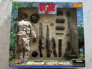 GI Joe WWII Marine Pacific Theater Action Figure New Sealed Hasbro 2000 - Picture 1 of 2