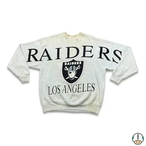 Vintage 1993 Oakland Raiders Sweatshirt Mens XL Gray NFL Football Pullover Crew - Picture 1 of 9