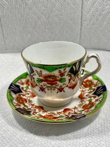 Antique Collingwoods Bone China Tea Cup & Saucer EST 1796 England Floral Roses - Picture 1 of 9