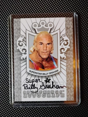 Sportkings 2012 autógrafo superestrella Billy Graham plateado automático/30 en tarjeta Foto 1 de 2