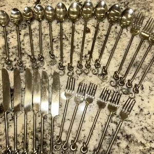 Gourmet Settings GS Treble Clef Stainless 18/10 Flatware 27 Pieces! - Picture 1 of 7