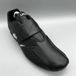 Lacoste Protect LT SPM Black Leather Trainers Mens Uk 10 Terraces Casuals - Picture 1 of 8