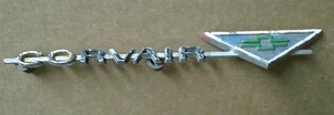 Vintage Chevrolet Corvair Emblem Metal Nameplate Trim Badge Ornament Script - Bild 1 von 2