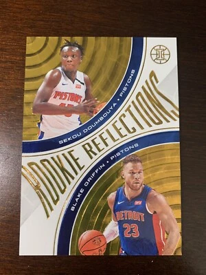 2019-20 Illusions Rookie Reflections Sekou Doumbouya Blake Griffin Gold #81/125 - Image 1 of 2