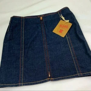 Von Ducth Damen-Minirock roh blau Denim - Bild 1 von 5