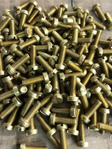 25 x M4 / 4mm BRASS CHEESE HEAD MACHINE SCREWS VARIOUS LENGTHS ENGINEER BOLT - Picture 1 of 7
