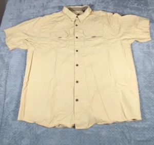 Wrangler Authentics, 2 Pocket Shirt, Short Sleeve, Button Up Size 2XL, Yellow - Picture 1 of 10