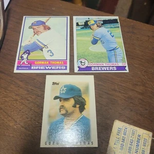 Topps 76, 79 Gorman Thomas, Milwaukee Brewers, 86 mini, FREE SHIPPING - Picture 1 of 2