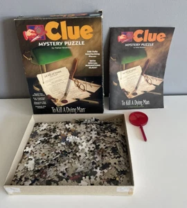 Clue Mystery Puzzle TO KILL A DYING MAN 500 PC Storybook SpyGlass 1995 VINTAGE! - Picture 1 of 9