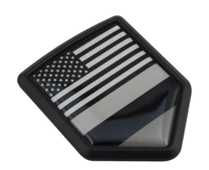 USA Colombia black and white Flag black Shield emblem Car bike Decal crest - Imagen 1 de 10