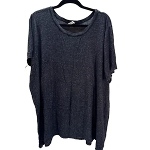 Piphany Shirt Size 3X Black Heather Lightweight Thin Ragged Stretch Comfy - Picture 1 of 8