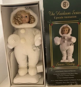 Animated Snow Baby Girl Lights Up Christmas International Christmas NOS - Picture 1 of 8