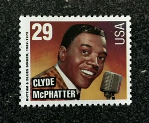 USA1992 #2726 29c Rock & Roll Rhythm Blues - Clyde McPhatter from Sheet Mint NH - Picture 1 of 1