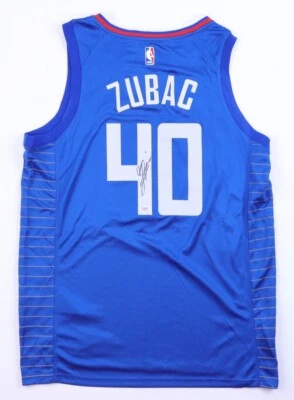 Ivica Zubac Signed Los Angeles Clippers Nike Jersey (PSA COA) 2016 NBA Draft Pck - Image 1 of 4