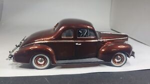 ERTL 1940 Ford Coupe White Wall 1:18 Diecast