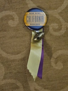 Vintage 50er Jahre California Rose Bowl Pin Band mit Mini Football - Bild 1 von 8