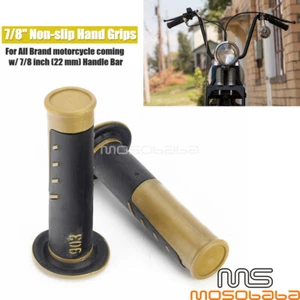 Empuñaduras universales de silicona para manillar de motocicleta de 22 mm para Honda Suzuki Yamaha - Imagen 1 de 9