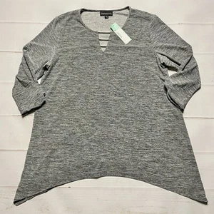 NWT - Fortune & Ivy - Women’s Grey Blouse - Size Large - Bild 1 von 10