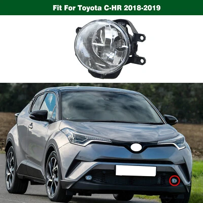 Left Front Bumper Fog Light Driving Lamp with Bulb For Toyota C-HR CHR 2018 2019 - Image 1 of 4