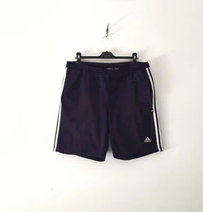 Adidas Vintage retro 90s Size Medium Mens navy blue short embroidered logo - Imagen 1 de 6