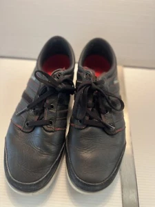 Adidas Herren FirForm schwarz Leder weich Spike Golfschuhe Größe 11,5 - Bild 1 von 7