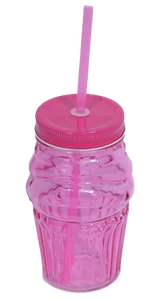 Vaso con tapa Cupcake 450ml - Imagen 1 de 3