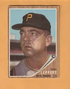 Don Leppert Pittsburgh Pirates 1962 Topps #36 RC Indianapolis Indiana 5P - Picture 1 of 2