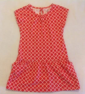 Vestido Gap para Niñas Bebé Talla 4 Años Rojo Blanco Estampado en Trébol Algodón Moda Manga Gorra - Imagen 1 de 6