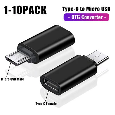 Lot USB 3.1 Type C Female to Micro USB Male Adapter Converter Connector USB-C - Image 1 of 4