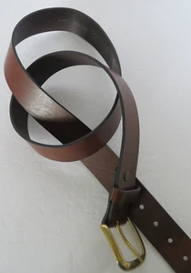 Cinturón Levis Hombre Cuero Marrón Talla 40 Tono Dorado Hebilla 1 1/4" Informal Trabajo Golf - Imagen 1 de 9