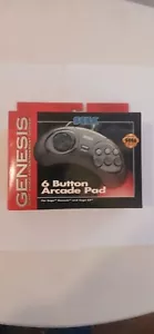 RARE NEW/OLD stock Sega Genesis Remote Arcade Pad single 6 button controller - Picture 1 of 4