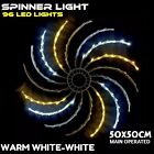 Christmas Star Spinner Light Silhouette Flashing window Spiral 96 LED Lights UK