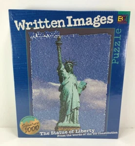 Statue of Liberty Written Images Signature 1026 Piece Jigsaw Puzzle 27" x 20" - Picture 1 of 7