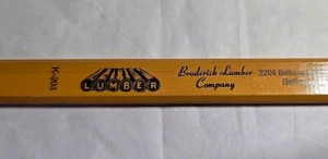Matita vintage non affilata Broderick Lumber Company. Bellmead Texas. K-203 - Foto 1 di 4