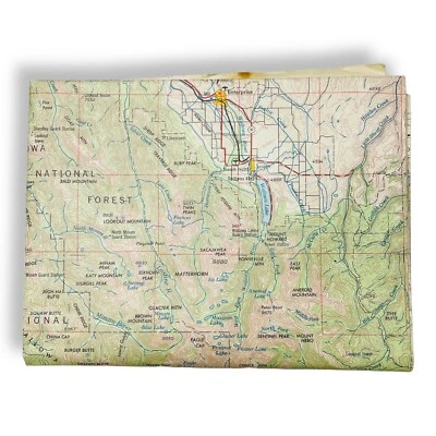 Mapa topográfico Grangeville 1964 Army Corps USGS NL 11-8 Oregon Idaho Washington Foto 1 de 4