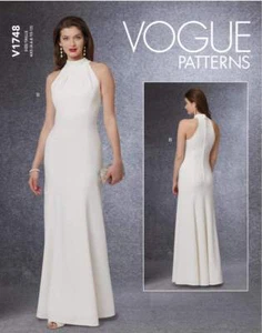 Schnittmuster Vogue 1748 bodenlanges Abendkleid, schulterfrei Gr. 30-46 - Bild 1 von 18