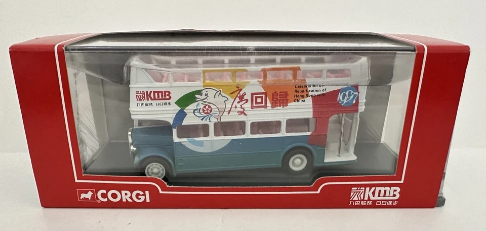 CORGI 1:64 KMB Reunification Of Hong Kong W/ China 1997 2- Story Bus - Image 1 of 4