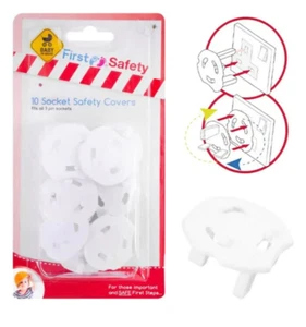 10 Baby Safety Plug Socket Covers Set Child Proof Guard Electric Protectors Kids - Picture 1 of 4