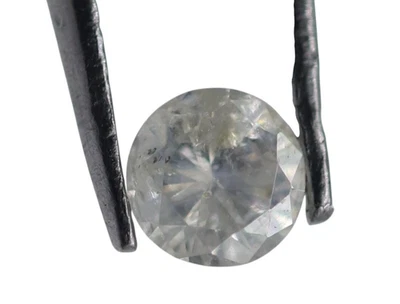 0.104 Ct Solitaire Natural Loose Diamond Brilliant Round Cut I Color I3 Grade - Image 1 of 4